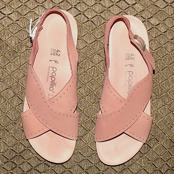 New Birkenstock Papillio Samira Rivets, in earth red leather,  EU42, US 11 - Picture 4 of 11